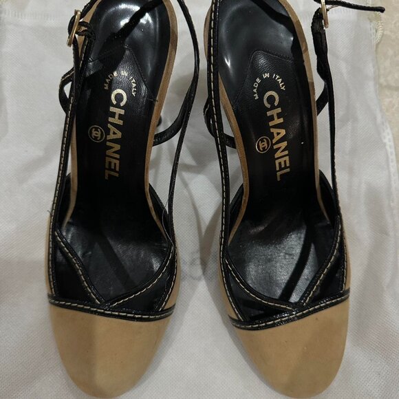 Chanel Beige/Camel/Tan Suede Pumps - Picture 1 of 4